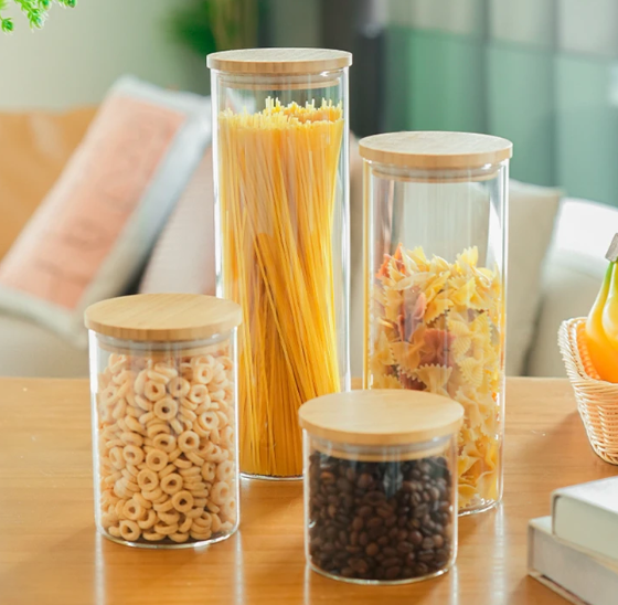 Glass Airtight Kitchen Storage Jar